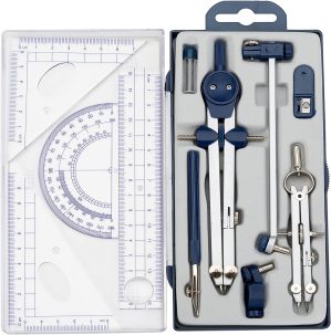 13 Pcs Compass and Protractors Set ...
