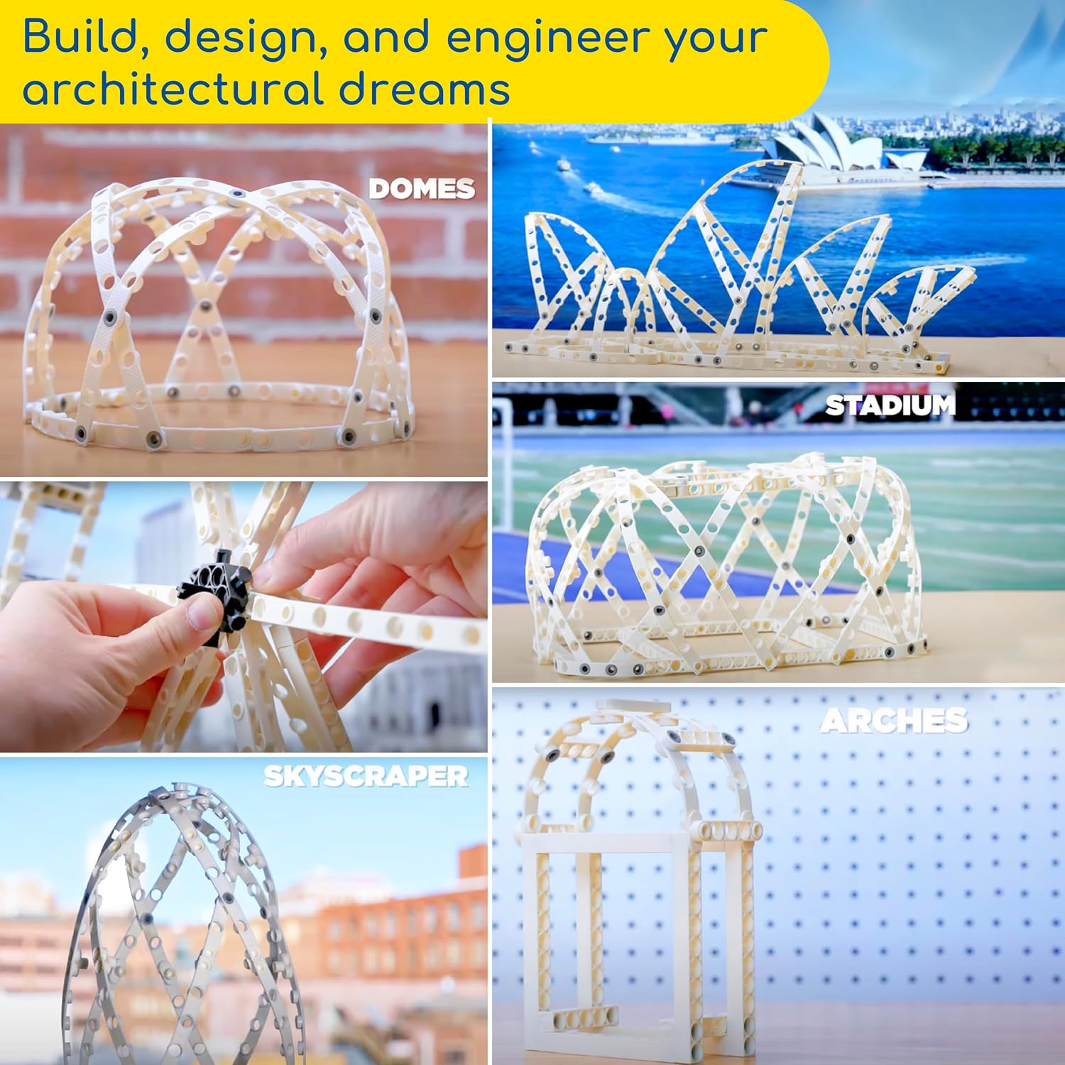 Thames & Kosmos Architectural Engineering | Science Experiment & Model Building Kit | Build 26 Models of Structures & Structural Elements | A Parents' Choice Gold Award Winner 14.6 Inches - Image 6