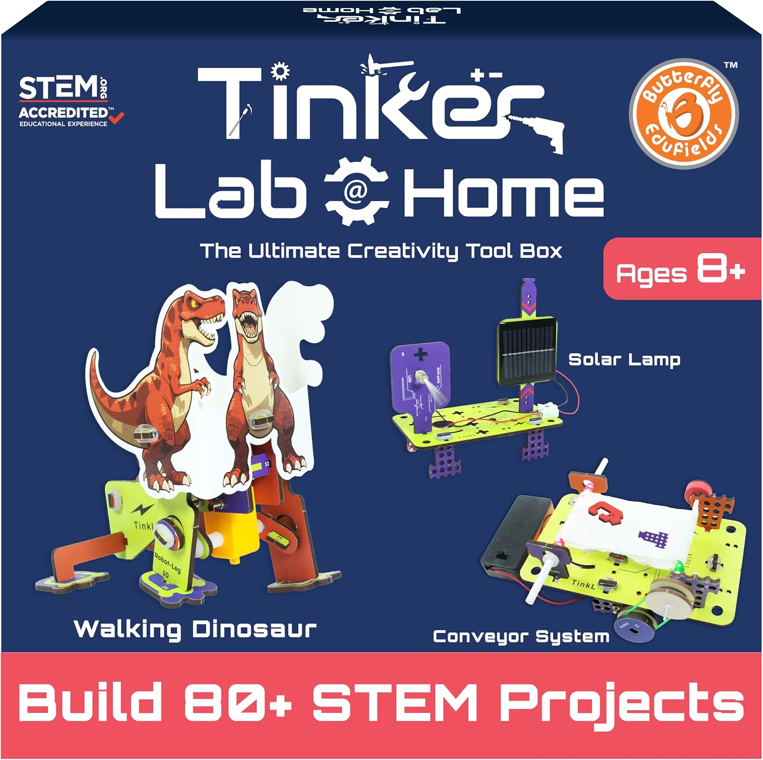 Butterfly EduFields 70+ STEM Robotic Projects Kit for Kids Age 8-10-12-14