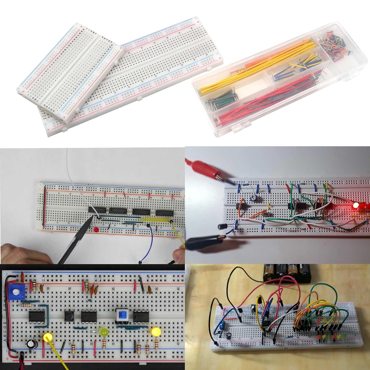 2300PCS XXXXL Complete Set DIY Electronics Component Assortment Box Kit,IC,PCB,Breadboard,Jumper,Magnifying Glass,Resistors,LED,Triode,Potentiometer,Speakers - Image 5