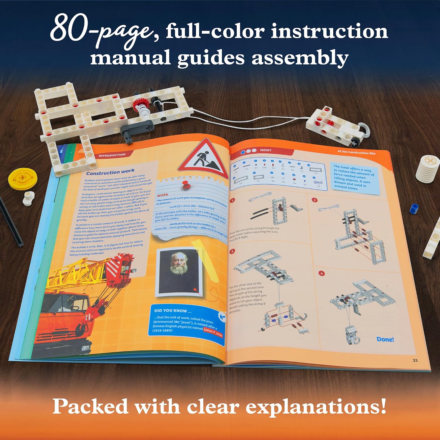 Thames & Kosmos | Mechanical Engineering: Machines & Vehicles STEM Experiment Kit | Build 20 Mechanical Models, Explore Physics of Force & Motion | Hands-on, Introductory Science Learning for Ages 8+ - Image 5