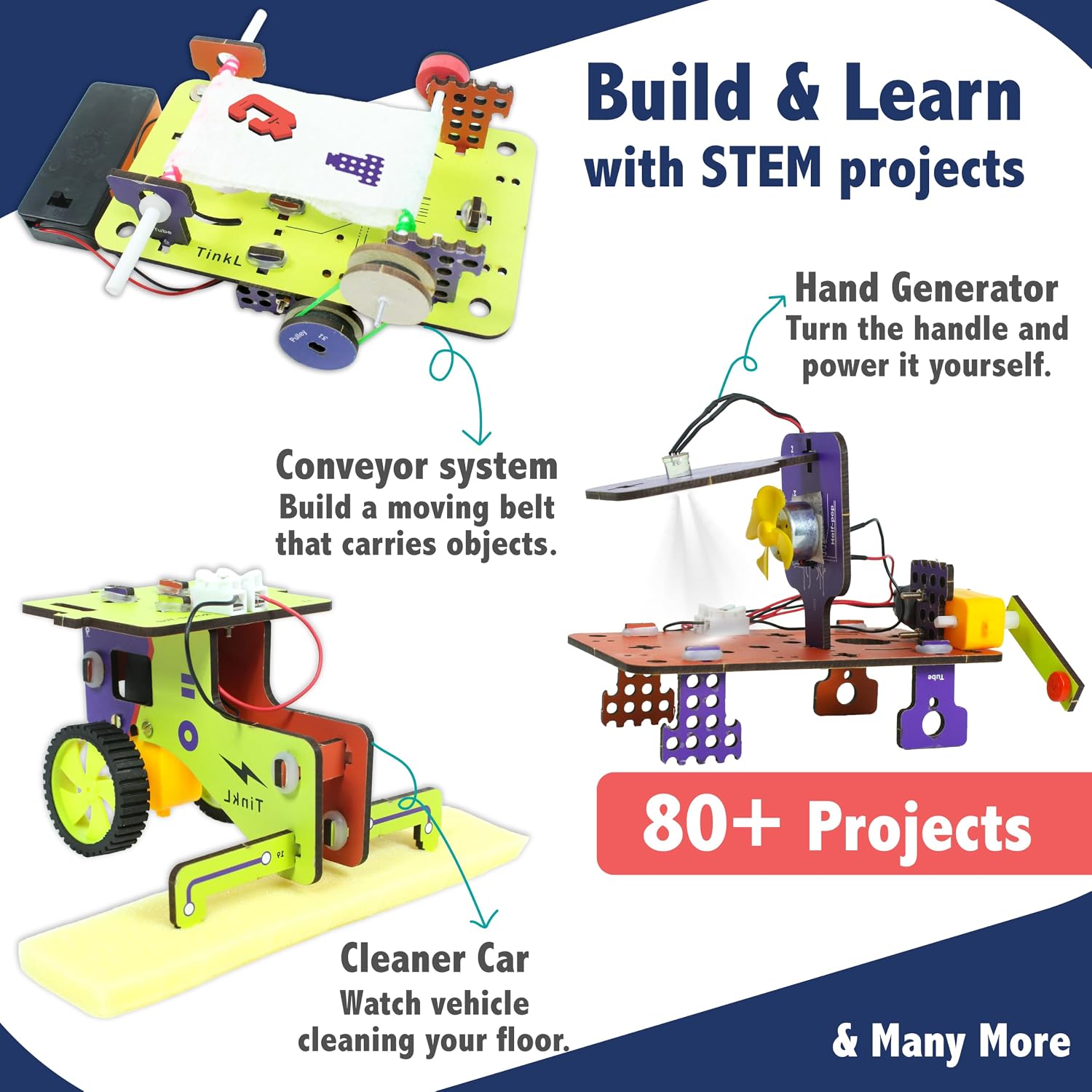 Butterfly EduFields 70+ STEM Robotic Projects Kit for Kids Age 8-10-12-14 - Image 3