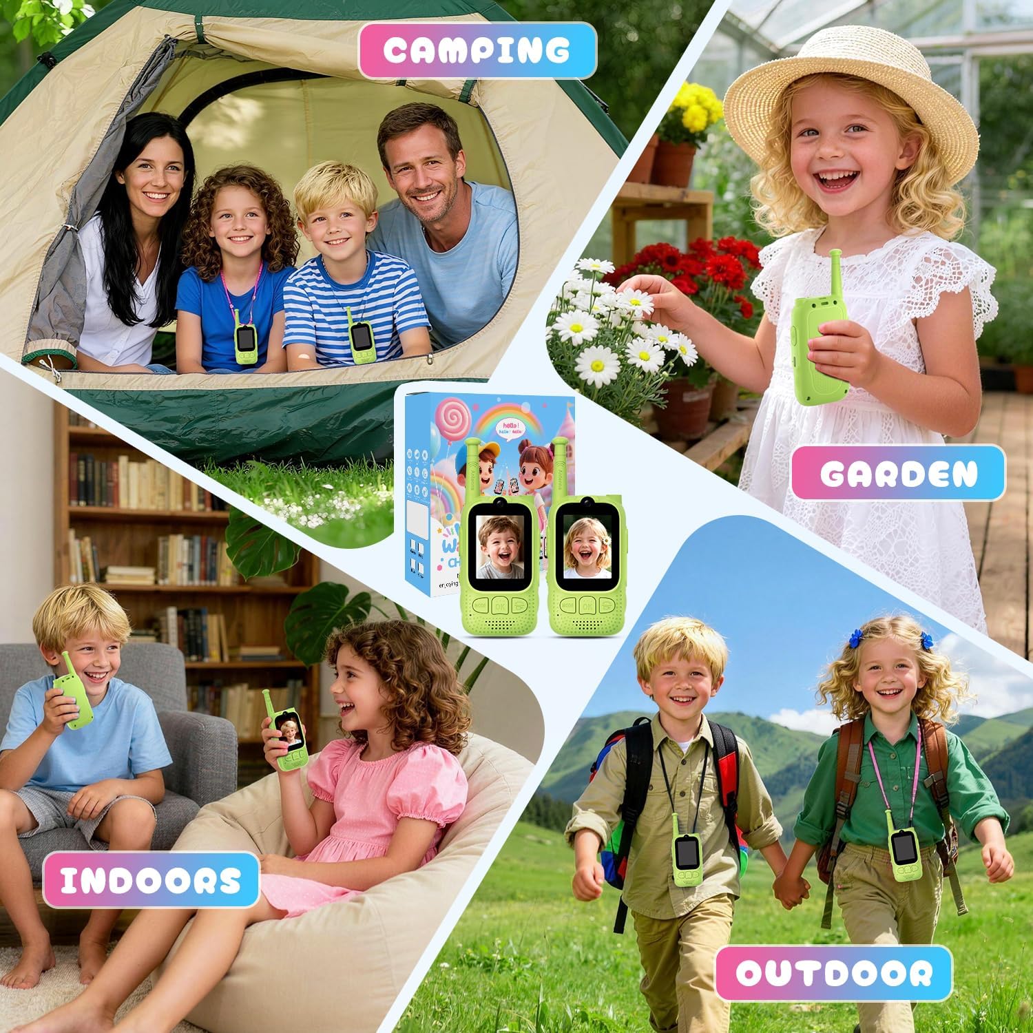 Kids Video Walkie Talkies, 2 Pack Facetime Wakey takey with Video for Kids - Image 9