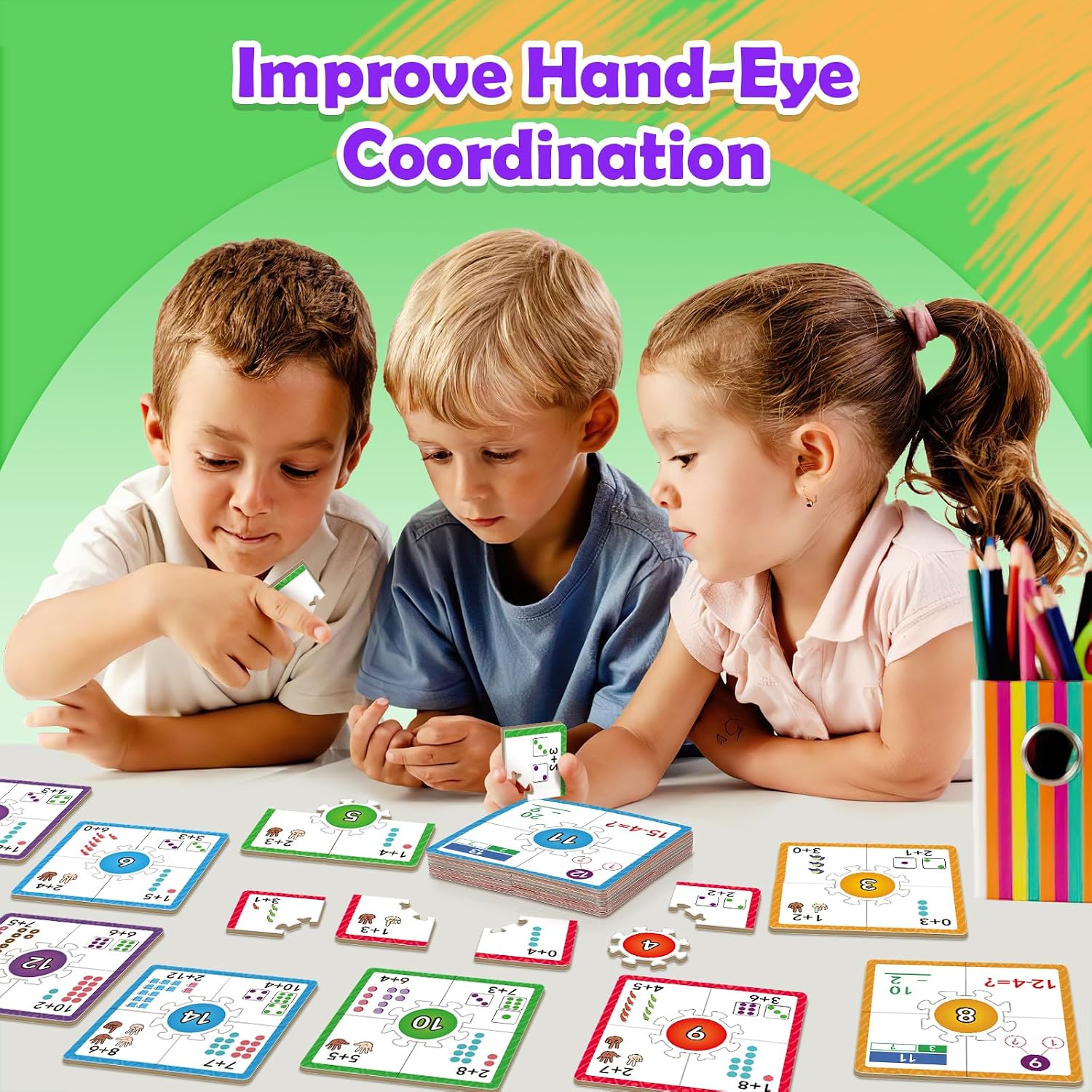 Edulok Math Games for Kids 5-7, Addition and Subtraction Educational Games, Kindergarten Learning Activities, Classroom Must Haves - Image 3