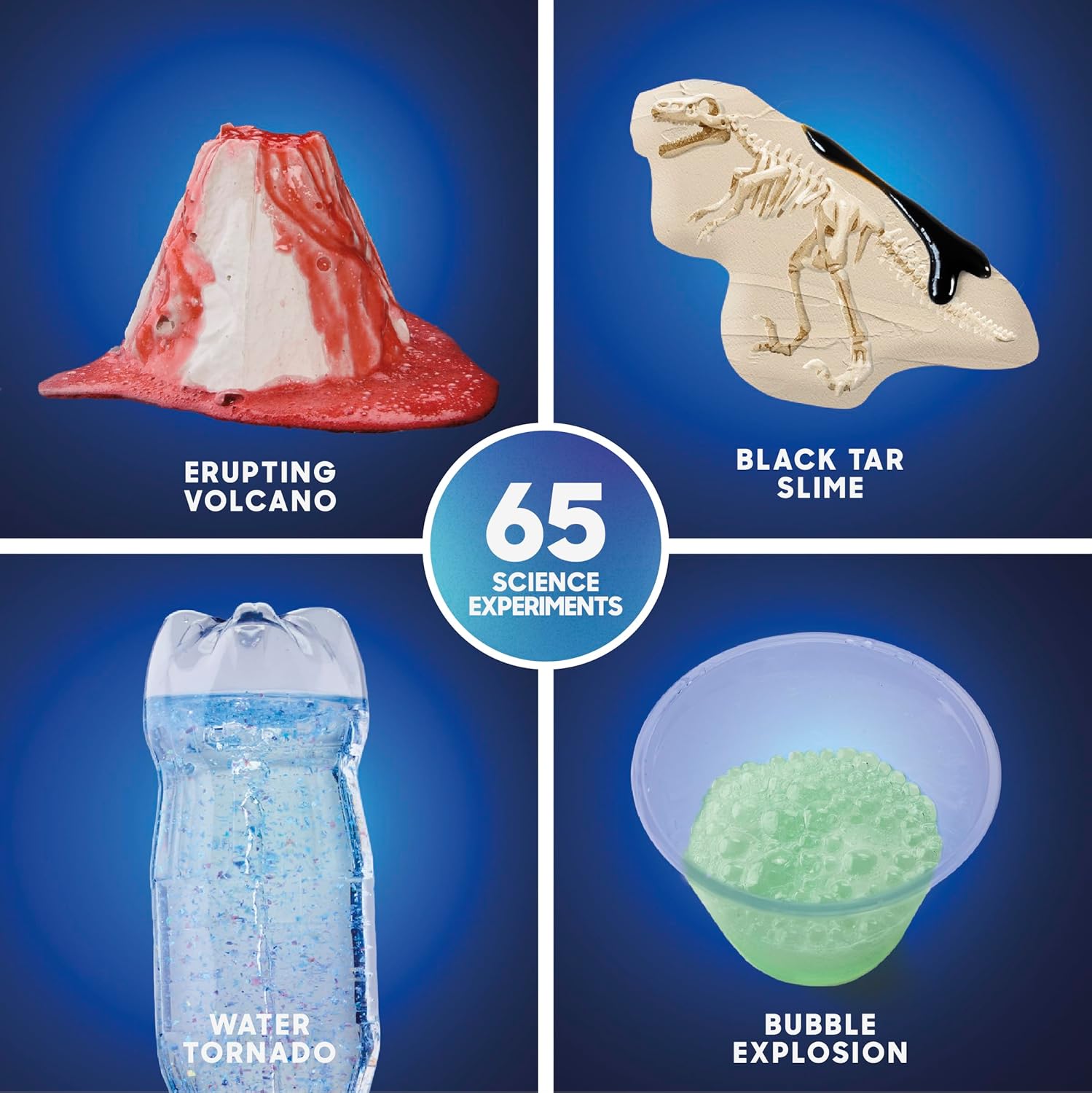 Discovery™ Planet Earth Science Kit – 65 Experiment STEM Lab for Kids| Includes DIY Volcano, Tornado, Fossils, Crystals, & Slime| Geology, Chemistry & Archeology Learning Toy|Educational Gift| Ages 8+ - Image 3