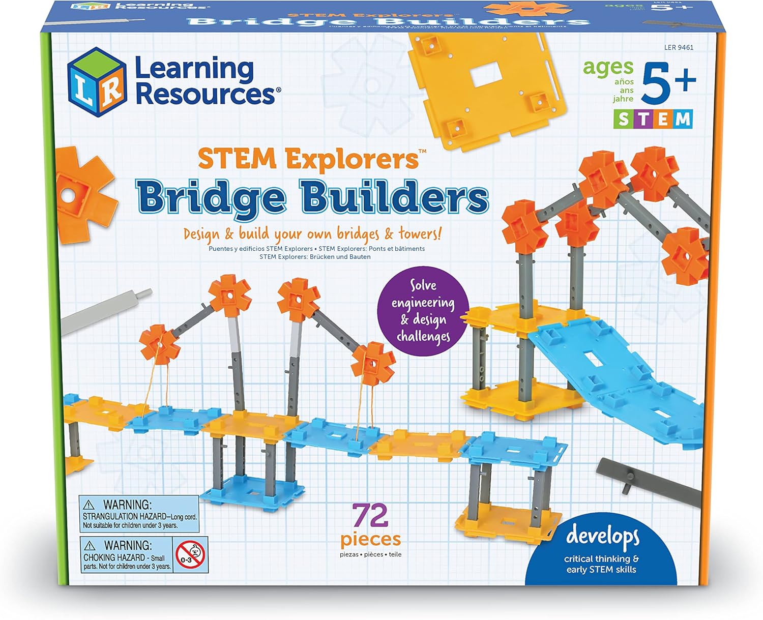 Learning Resources STEM Explorers Bridge Builders - Building Science Toys, Fine Motor Skills, Toddler Explorer Kit, Gifts for Boys and Girls - Image 6