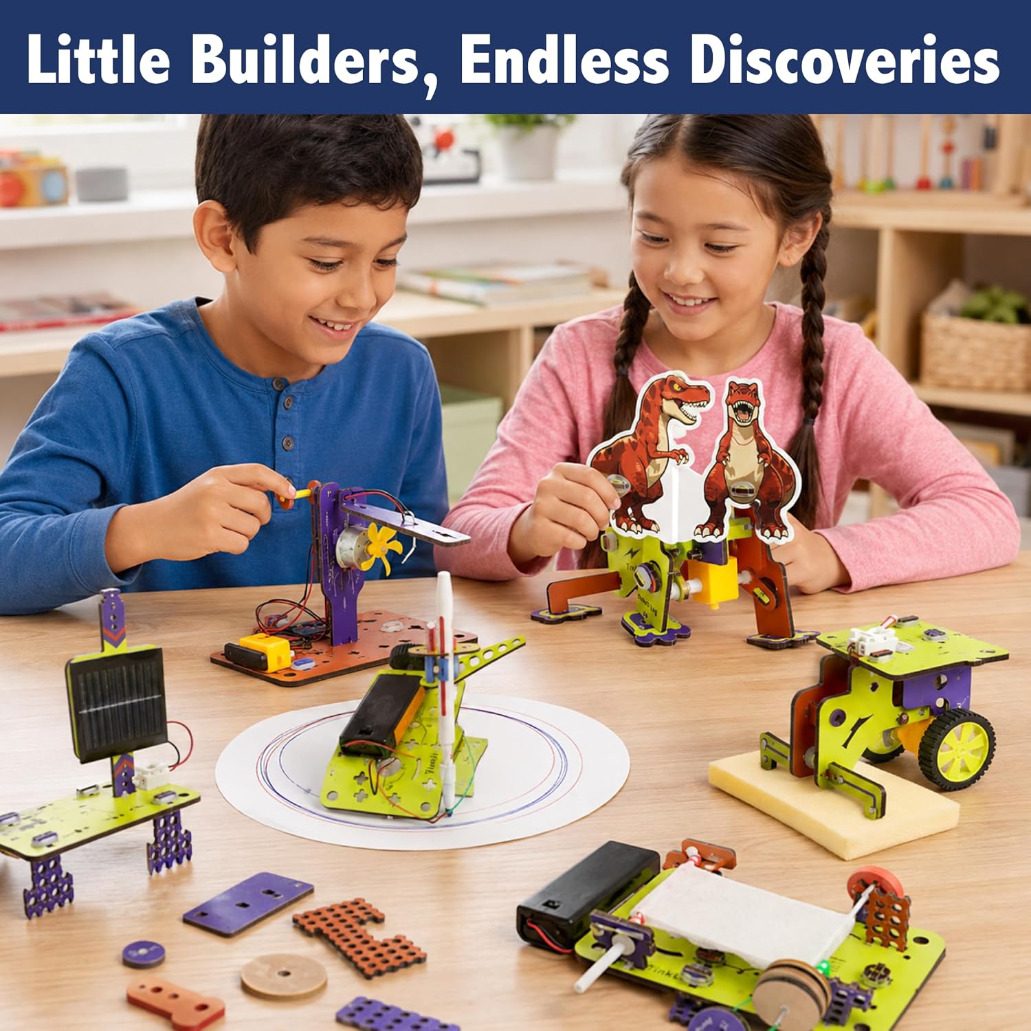 Butterfly EduFields 70+ STEM Robotic Projects Kit for Kids Age 8-10-12-14 - Image 5