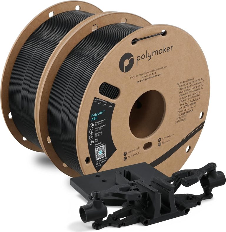 Polymaker ABS Filament Bundle Black*2 2KG 1.75mm, Heat Resistant