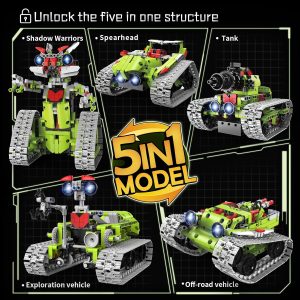 5 in 1 Robot Building Kit for Kids ...