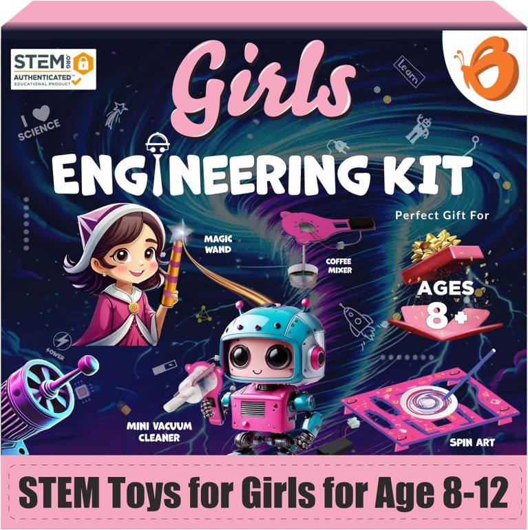 Butterfly EduFields 100+ Girls Engineering Science Kit for Kids Age 8-12