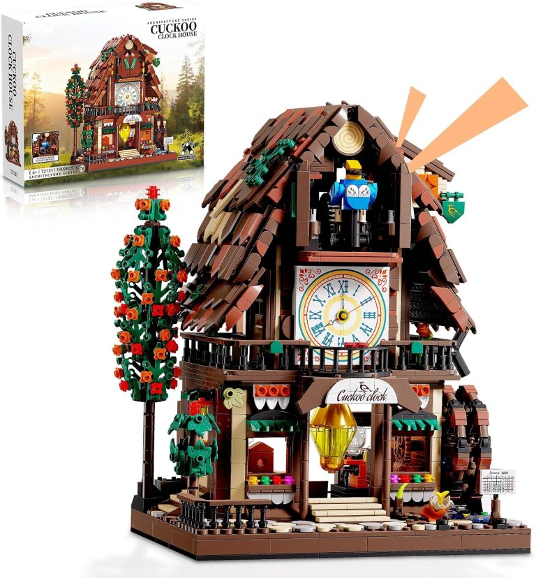 Cuckoo Clock House Building Toy, Clock Architecture Building Set