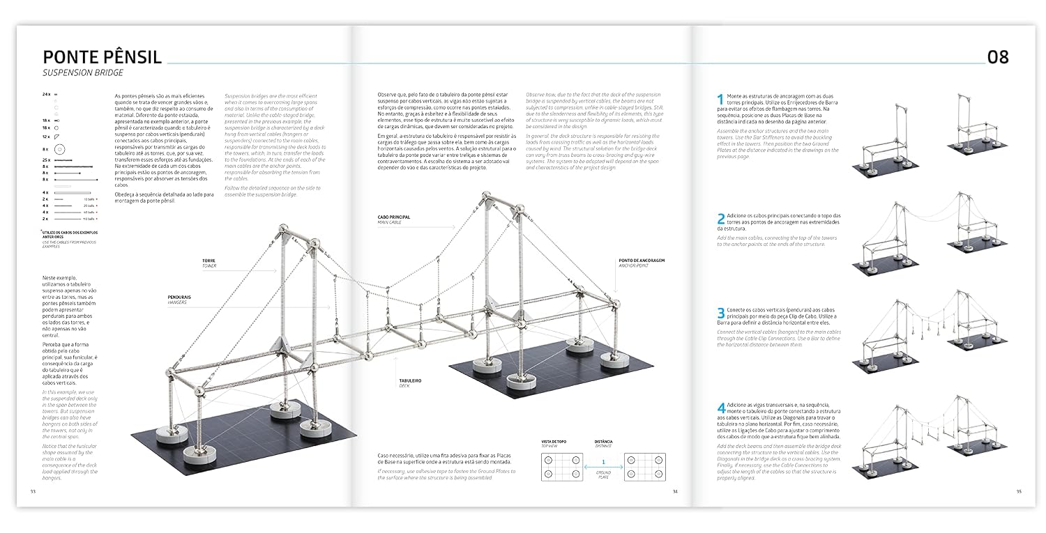 Mola Structural Kit 3 | Magnetic Modular Kit for Engineering and Architecture Education | 205 Pieces + Practical Guide - Image 6