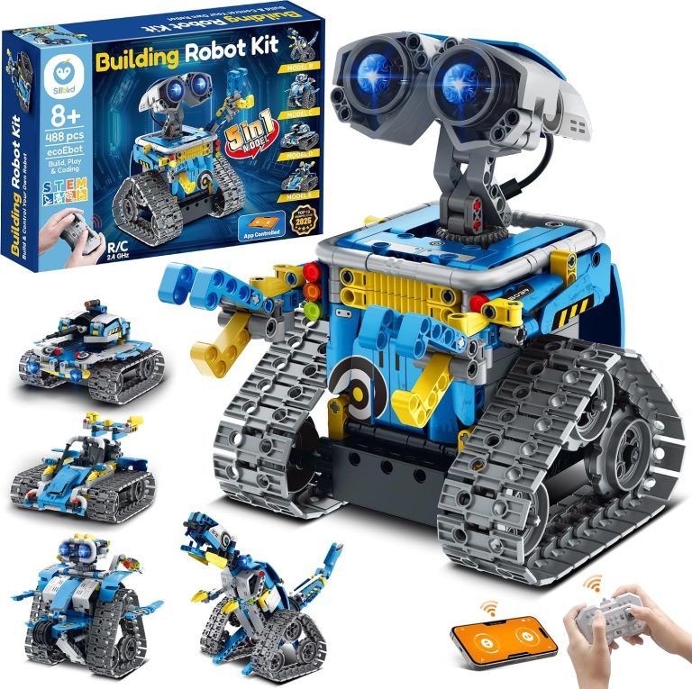 Sillbird Building Robot Kit with Remote Control STEM Gift for Boys Age 8-12