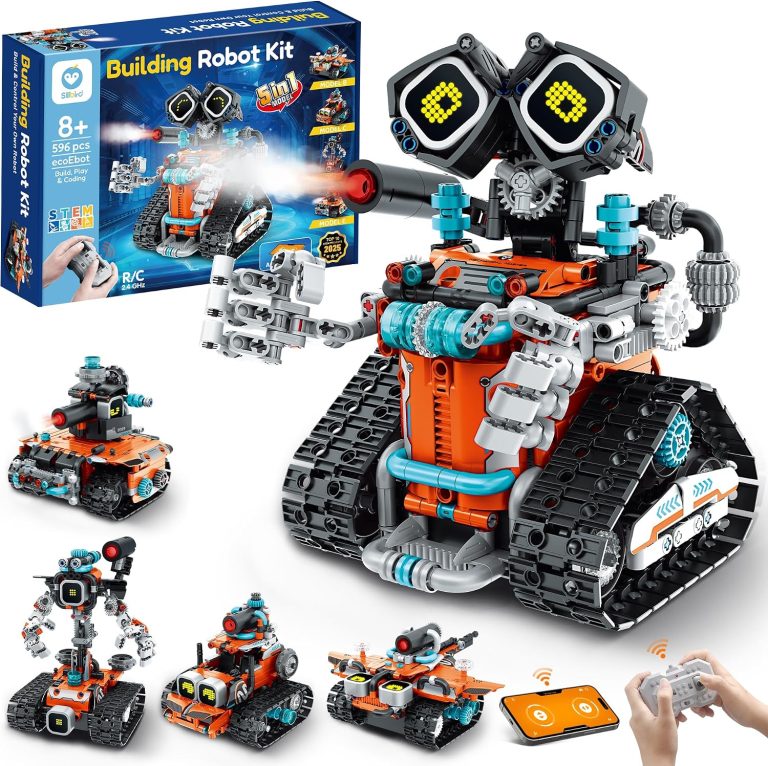 Sillbird Robot Building Kit with Remote Control STEM Gift for Boy Ages 8-14