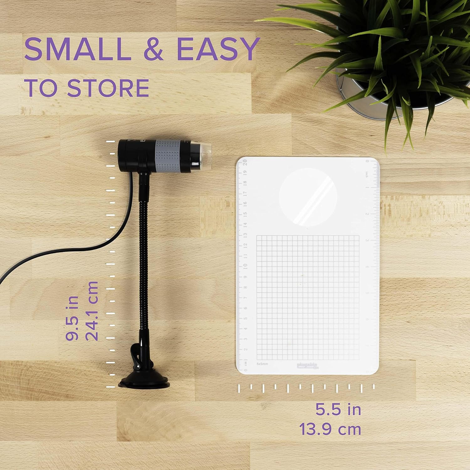 Plugable USB Digital Microscope 250x, 2MP Micro Camera with Flexible Arm Stand - Handheld USB & USB-C Microscope, Windows, Mac, ChromeOS, Linux, Android, iPad Compatible - Image 8