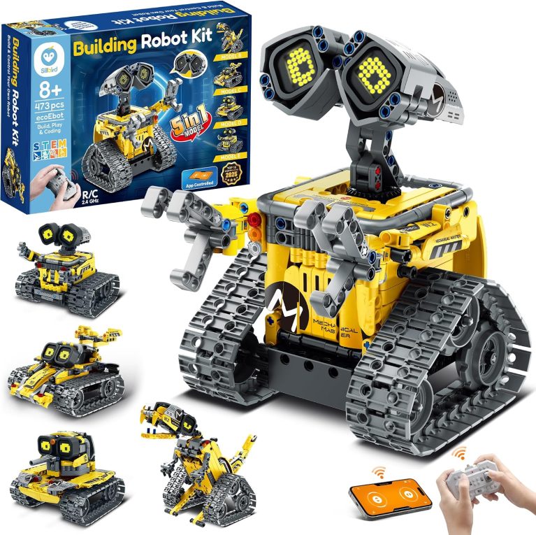 Sillbird Robot Building Kit with Remote Control STEM Gift for Boys Age 8-14