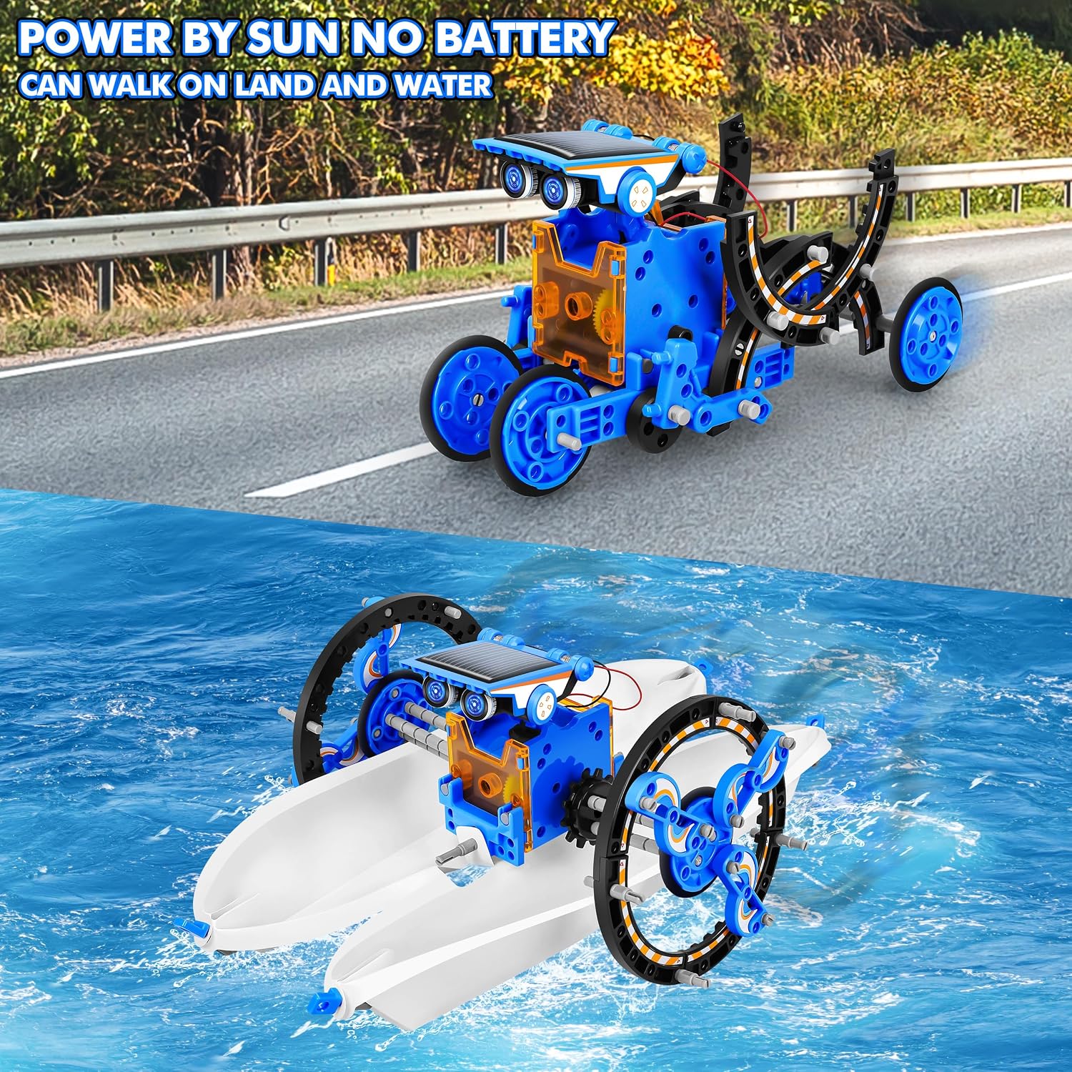 STEM 13-in-1 Education Solar Power Robots Toys for Boys Age 8+ , Educational Toy DIY Science Kits for Kids, Building Experiment Robotics Set Birthday Gifts for 8+ years old boys and girls . - Image 5