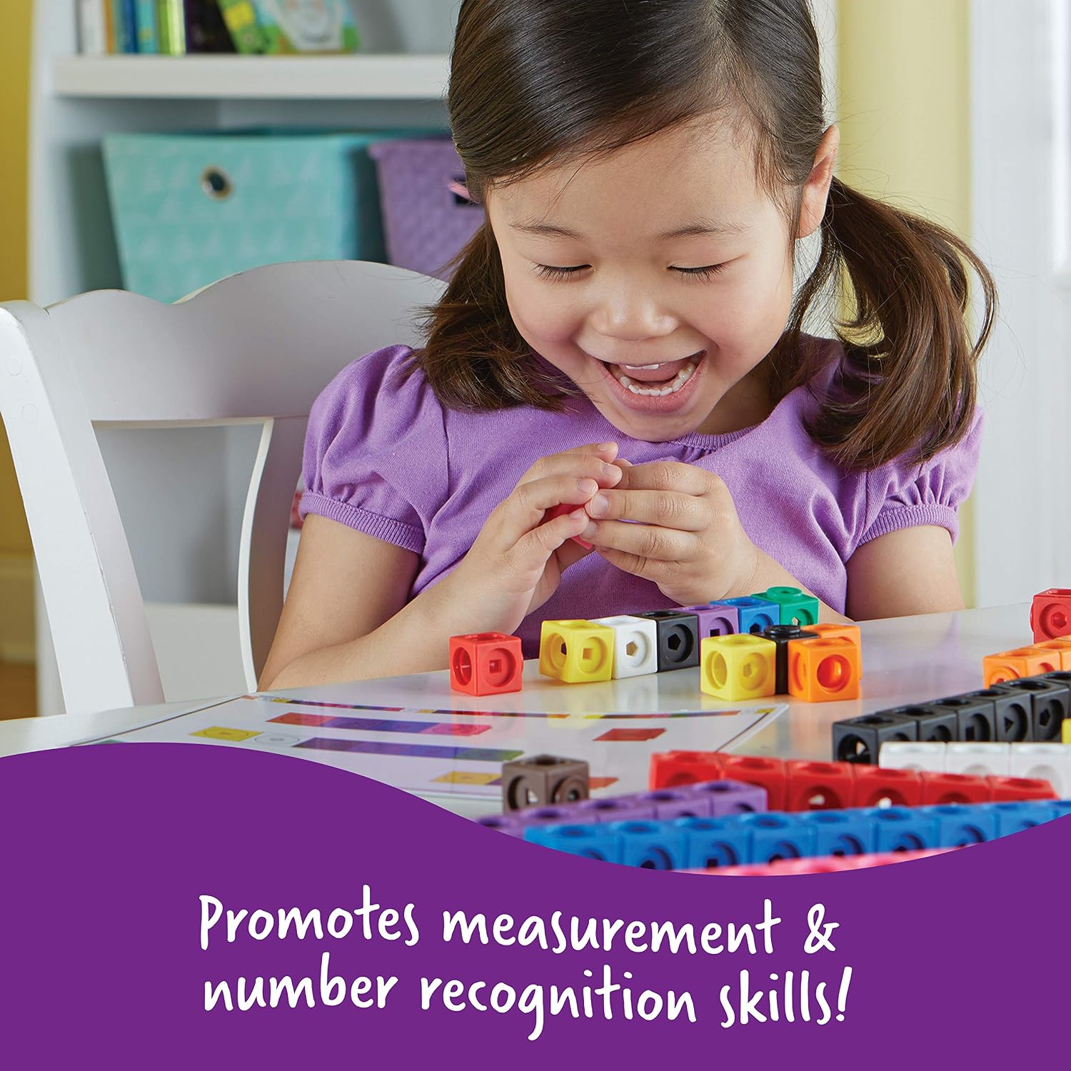 Learning Resources MathLink Cubes Early Math Activity Set - Image 5