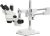 AmScope SM-4 Series Simul-Focal Zoom Trinocular Stereo Microscope – 3.5X-90X Magnification – Professional Laboratory Microscope with Camera Port & Double-Arm Boom Stand
