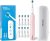 Deep Clean Rechargeable Electric Powered Toothbrush, Rechargeable Electric Toothbrush with 8 Brush Heads,Pressure Sensor to Protect Gums