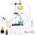 QWORK 12 Pieces 100 ML Home Distillation Apparatus Set – to Making Essential Oil, Chemistry Glass Distilling, Lab Glassware Kit