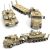 Military M1070 Armored Vehicles Building Kit, WW2 Military Tank Building Block Set, WW2 Armored Tank,Great Gifts Adult Sets for Men,3483 Pieces