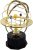 Rotating Solar System Metal Ornament – Handcrafted Orrery Model with 5 Planets, Educational Desk Decor for Astronomy Enthusiasts, Home & Office Decoration (Black)