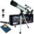 Telescope for Kids, 50mm 100x Silver Beginner Telescope with Tripod
