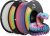 Creality Rainbow PLA+ 1.75mm Filament Bundle,with Creality White PLA+ Filament