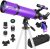 Telescope, Telescope for Adults & Kids & Astronomy Beginners, 80mm Aperture 600mm Portable Refractor Telescopes FMC Optics with AZ Mount Tripod, Phone Adapter, Moon Filter and Carrying Bag