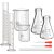 Frienda 10 Pcs 100/250ml Lab Glassware Beaker Set