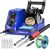WEP 926LED V1 110W Soldering Iron Station Kit with Solder Wire, 5 Soldering Tips, Tip Cleaner, Tweezers, Desoldering Pump with Precision Temperature Control, Sleep Mode, ℉/℃