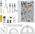 Nicpro 22 PCS Compass Geometry Tools with Case, Drafting Tool Geometry Set