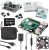 Vilros Raspberry Pi 4 Complete Starter Kit- Includes Raspberry Pi 4 Board, Fan Cooled Case, 64GB Preloaded Micro SD Card and More (4GB, Clear Transparent Case)