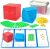 Math Manipulatives for Kids Aged 3+.Base Ten Blocks with Place Value Chart – Plastic Math Cubes to Help Educate Kindergarten Teachers.133 PCS