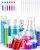 moveland 28PCS Plastic Test Tubes and Beaker Set for Classroom and Lab Use