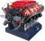 Playz Large V8 Engine Model Kit Build Your Own Mini V8 Engine kit that Runs