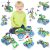 107Pcs Motorized Erector Sets for Kids Ages 4 5 6 7 8+,STEM Building Toys for Boys Girls 3-5 4-8 5-7 6-8 Year Old,Engineering Kit,Electric Motor,Creative Educational Gift Learning Activities