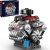 Mould King 10171 V8 Engine Model Kit, Mini V8 Engine Kits that Runs, Build Your Own Car Model Engine with Motor, Collectible Building Blocks for Adults, DIY STEM Construction Toys for Display