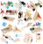 EUDAX 465PCS DC Motor Kit STEM Mini Electric Motor Kit for DIY Science Projects, LED Light Vanes Propeller, AA Battery Holder, Plastic Gears, Electrical Engineering Kit for Education Projects