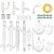 Chemistry Glassware Set – 32PCS Laboratory Glassware Kit with 24/40 Joint 1000ml Essential Oil Lab Distillation Apparatus Kit