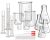 Frienda 20 Pcs 50/100/250/500/1000ml Lab Glassware Beaker Set