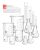TANYO 20Pcs Glass Beaker Set, Lab Glassware, for Scientific Measuring