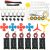 EUDAX 6 Set Rectangular Mini Electric 1.5-3V 24000RPM DC Motor with 84 Pcs Plastic Gears,Electronic Wire, 2 x AA Battery Holder,Boat Rocker Switch,Shaft Propeller for DIY Science Projects