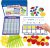 Take Home Versatile Math Manipulatives Kit for Kids Grade K-3,With Ten-Frames,Base Ten Blocks,Math Counters,Number Line,120 Number Chart,Pattern Blocks,Homeschool Supplies (Develops Early Math Skills)