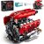 OWNONE 1 V8 Engine Model Kit that Runs, 1370PCS 8-Cylinder Engine Building Blocks Set with Motor, Build Your Own Visible Working Model Car Engineering Block Kit, STEM Toy for Adults Kids Gifts