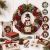 3D Fabric Poke Wreath DIY Kit, Christmas Wreath Craft Kit for Adults
