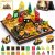 hahaland Mini Magnetic Tiles Travel Construction Toys with Engineering Cars
