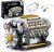 V8 Engine Model Kit that Runs, Build Your Own Mini Visible Car Motor, Physical Science Experiment Building Set for Adults & Teens, STEM Toy Gift for Boys 14+ (703 PCS)