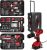 KINGTOOL Home Tool Set Kit – 286 PCS Home Auto Repair Tool Kit with Rolling Tool Box, Mechanic Tool Sets with 21V Max Cordless Power drill, Perfect for Homeowner, Diyer, Handyman
